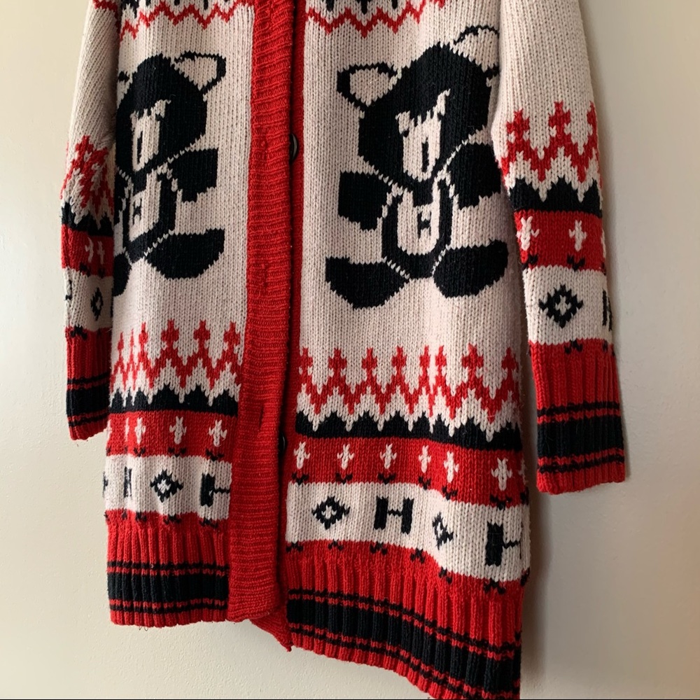 Fleecelined Teddy Bear Christmas Patterned Sweater - image 4